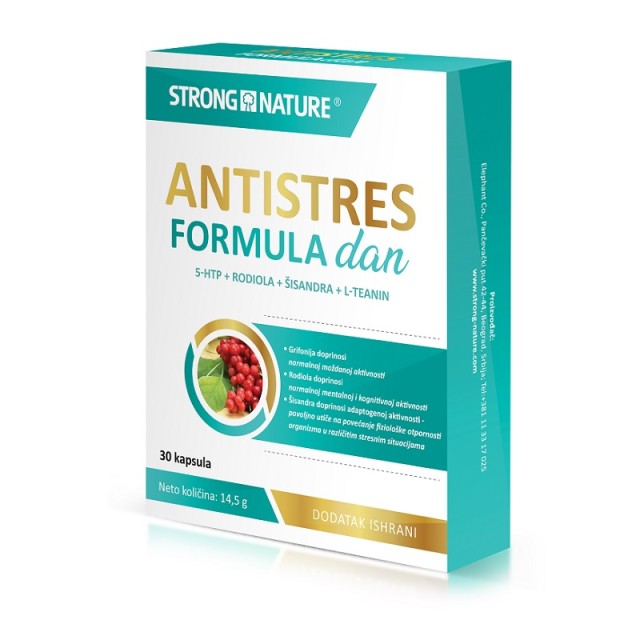 STRONG NATURE ANTISTRES FORMULA DAN, 30 KAPSULA - Online Apoteka STRONG NATURE ANTISTRES FORMULA DAN, 30 KAPSULA